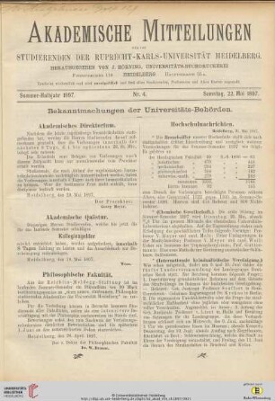 Nr. 4 (22. Mai 1897)