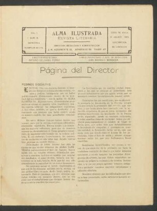 volumen 1, número 8 (31 agosto 1923)