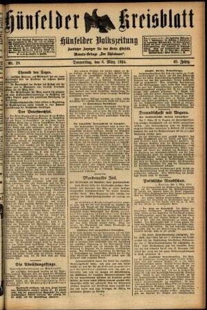 Ausgabe vom Donnerstag, den 06. März 1924.