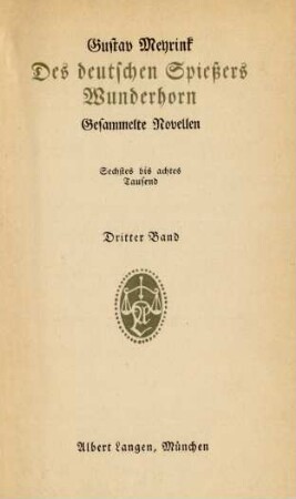 Bd. 3: Des deutschen Spießers Wunderhorn