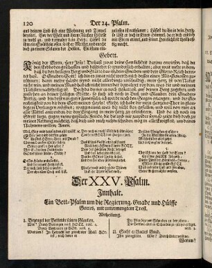 120-131, Der XXV. - XXVI. Psalm