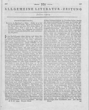 Mackworth, D.: Diary of a tour through Southern India, Egypt and Palestine, in the years 1821. London: Hatchard 1823
