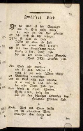 33-47, Lied 12 bis 15.