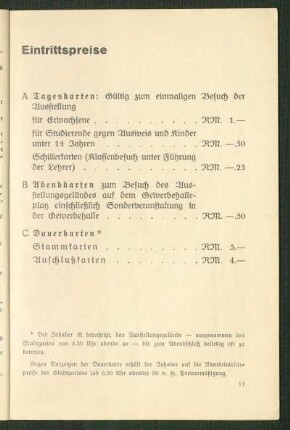 Eintrittspreise