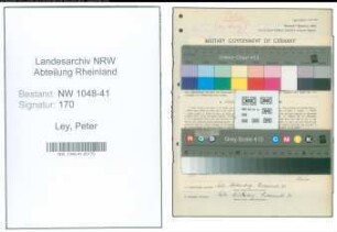 Entnazifizierung Peter Ley , geb. 19.11.1898 (Polizist)