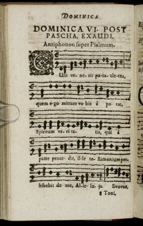 Dominica VI. Post Pascha, Exaudi