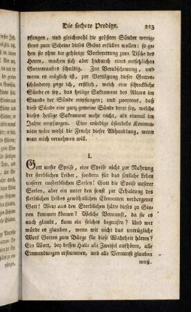 223-231, Gott unsre Speise, eine Speise nicht zur ...