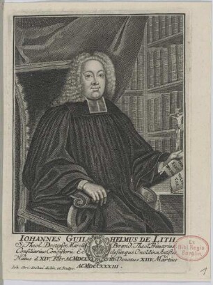 Bildnis des Iohannes Guilhelmus de Lith