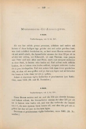 Mummen-Ordnungen