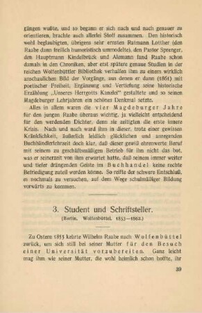 3. Student und Schriftsteller (Berlin. Wolfenbüttel. 1853-1862)
