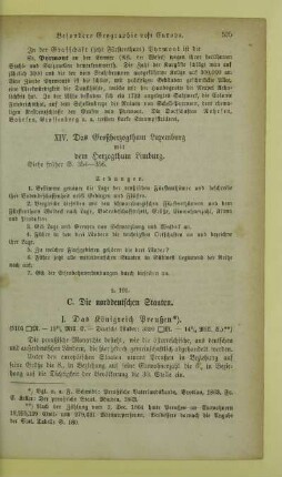 C. Die norddeutschen Staaten