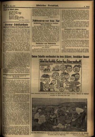 Zweite Ausgabe vom Freitag, den 20. März 1936.