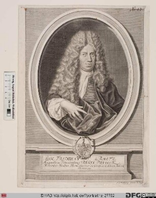 Bildnis Johann Friedrich Rhetz (1682 von)