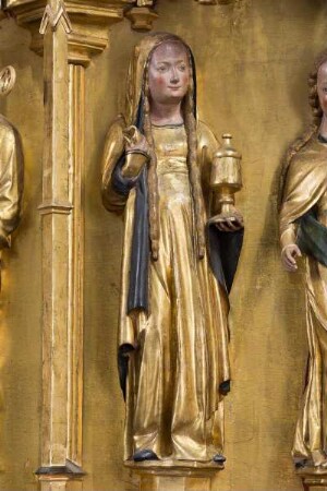 Jakobusaltar — Marienkrönung zwischen Heiligen — Maria Magdalena