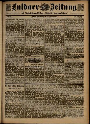 Ausgabe vom Donnerstag, den 19. Februar 1903.