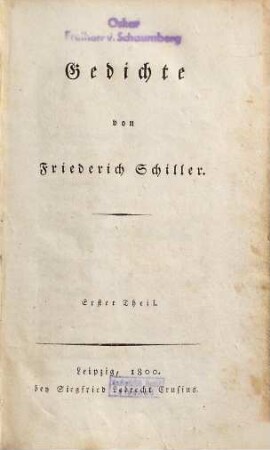Gedichte, 1