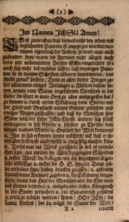 Fernere Nöthige und Zur Seelen Seligkeit sehr nützliche Zweyte Erklärung Der Allerbedenklichsten und Anstössigsten Puncten und Redens-Arten : So Von einer mir unbekannten Person oder geschäftigen Martha, aus meinen Johann Tennhardts ersten Schriften, theils als ärgerliche u. anstößige ... übergeben worden