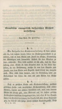 317-420 Grundsätze evangelisch-lutherischer Kirchenverfassung
