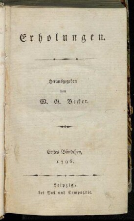 1796: Erholungen