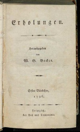 1796: Erholungen