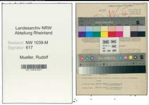 Entnazifizierung Rudolf Mueller , geb. 28.07.1902 (Beamter)