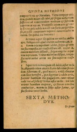 Sexta Methodus. De Pruina.