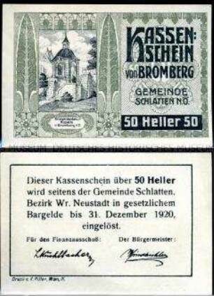 Bromberg, Niederösterreich 50 Heller