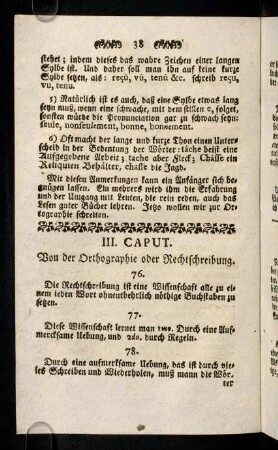 38-45, Caput III.