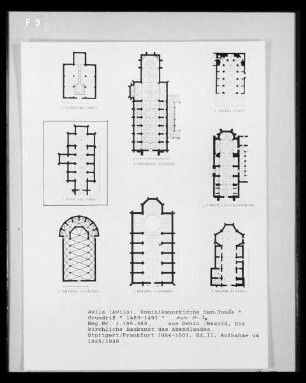 Avila, Dominikanerkirche San Tomás, Grundriss Abbildung 3