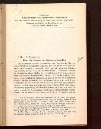 Ueber die Structur der Spinalganglienzellen