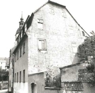 Colditz, Schloßgasse 5. Wohnhaus (18. Jh.). Straßenansicht