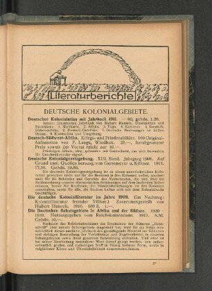 Literaturberichte