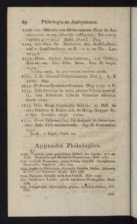 60-63, Appendix Philologica