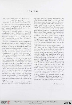 [Rezension von: Alexander Fenton, The Northern Isles, Orkney and Shetland]