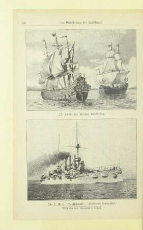 24. S. M. S. "Deutschland". (Modernes Linienschiff)