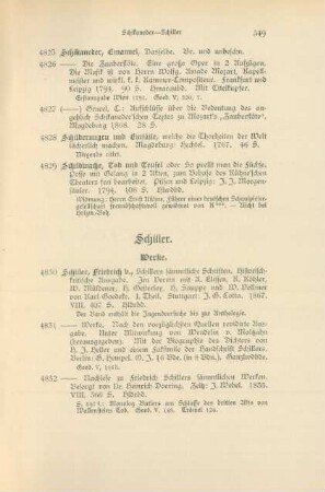 Schiller (Nr. 4830 - 5152)