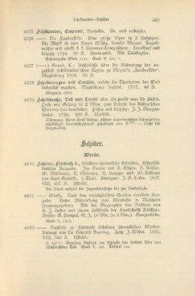 Schiller (Nr. 4830 - 5152)
