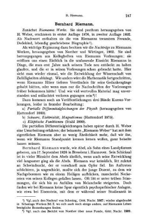Bernhard Riemann.