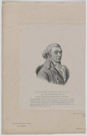 Bildnis des Gottlieb Christian Götz