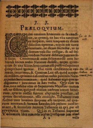 Disputatio Iuridica De Testamentis