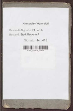 Städtische Einzelrechnungen