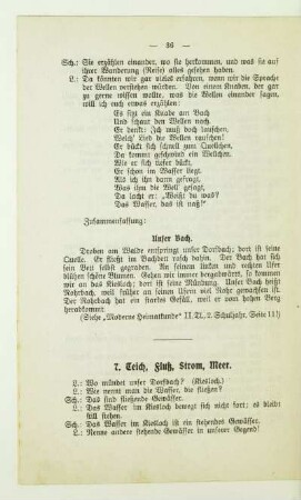 7. Teich, Fluß, Strom, Meer