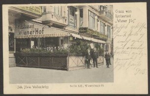 Ansichtskarte Restaurant „Wiener Hof“, Wiener Straße 65