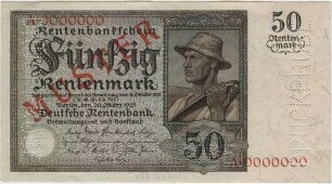 50 Rentenmark - Muster