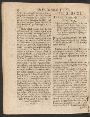 Titulus XI. De Cognatione spirituali