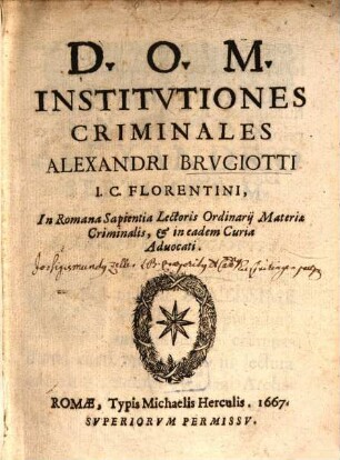 Institutiones Criminales
