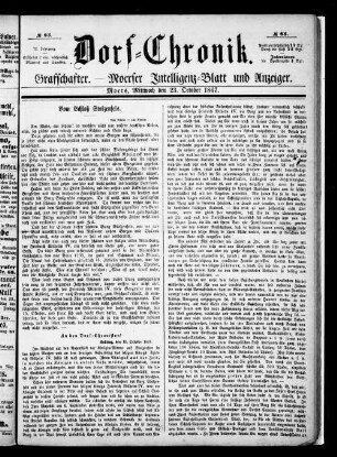 Dorf-Chronik. 1858-1867