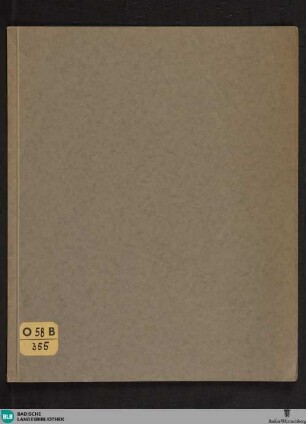 Statut der Großherzoglichen Hof- und Landesbibliothek