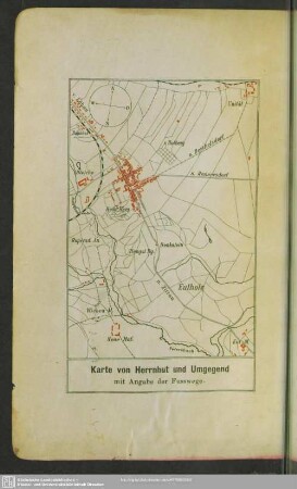 Karte von Herrnhut und Umgegend