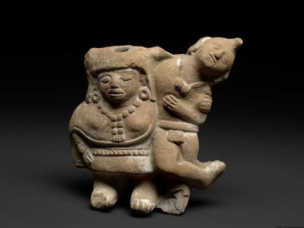 Pair of clay figures